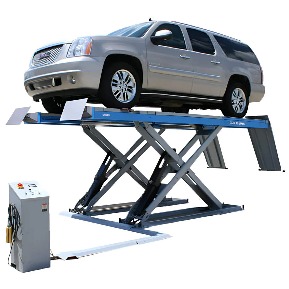 Atlas Equipment 12ASL Alignment Scissor Lift and RJ-6 Rolling Jacks Combo