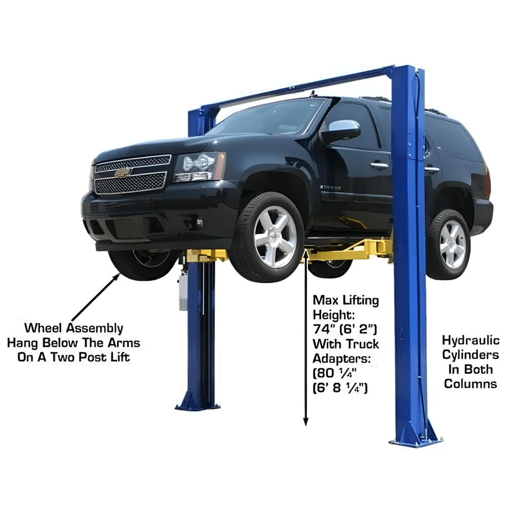 Atlas Automotive 9KOH 9,000 lb 2 Post Lift - Adjustable Height