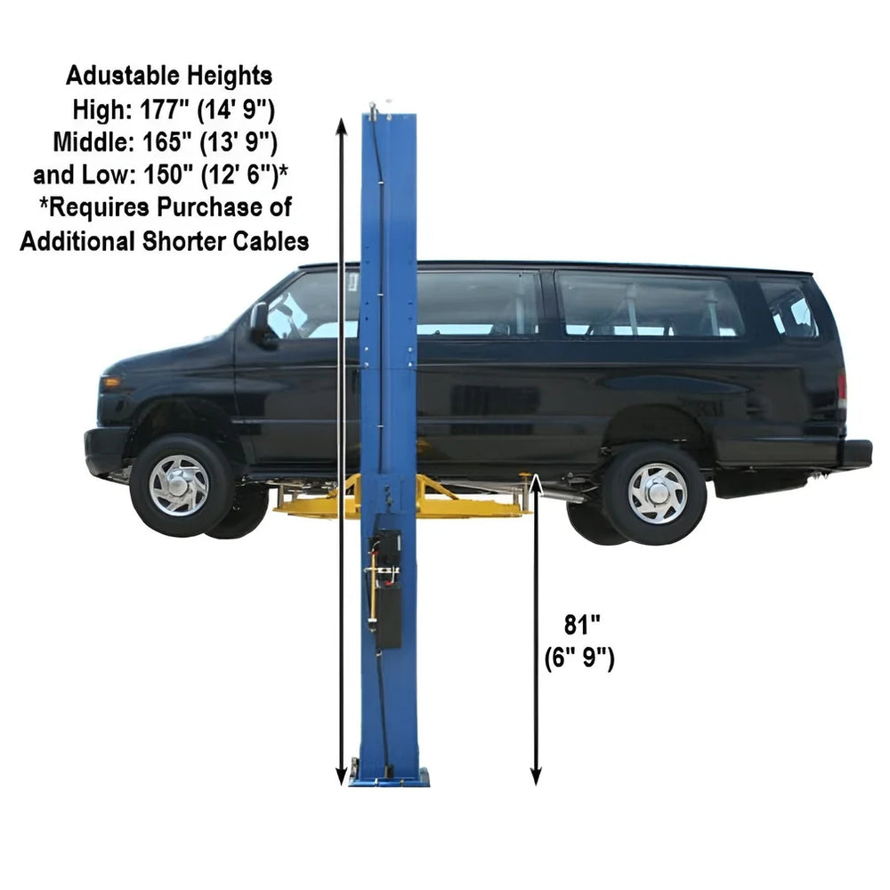Atlas Automotive  PV12PX  Overhead 2-Post Lift 12,000 lb. Capacity