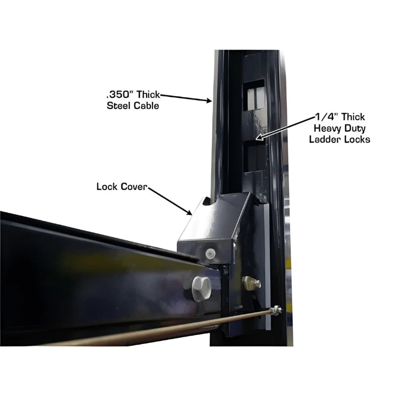Atlas  PRO8000EXT-L  8,000lb Capacity 4 Post Vehicle Storage Lift - Extra Tall & Long