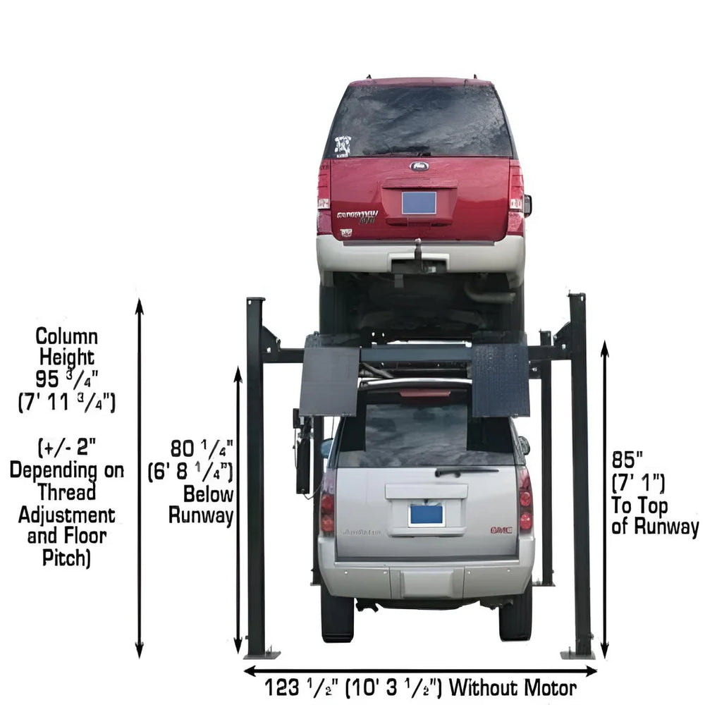 Atlas Pro9000 Heavy Duty 4-Post Lift 9000 lb. Capacity.