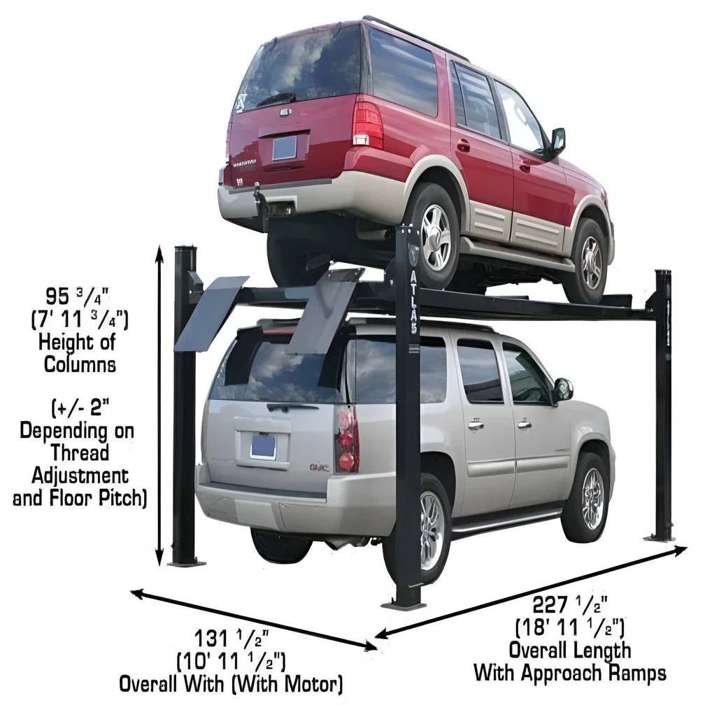 Atlas Garage Pro 9000 - 9,000lb Extra Large Vehicle Storage Lift