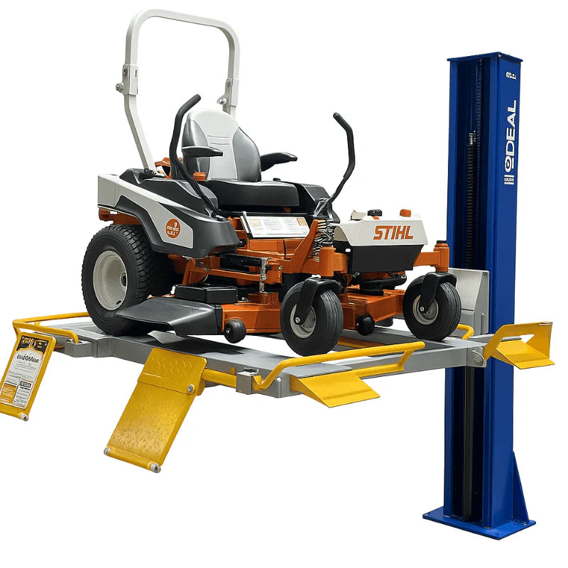 Ideal SC-2K-UTV-X 2,000lb Single Post Lawn Mower Lift