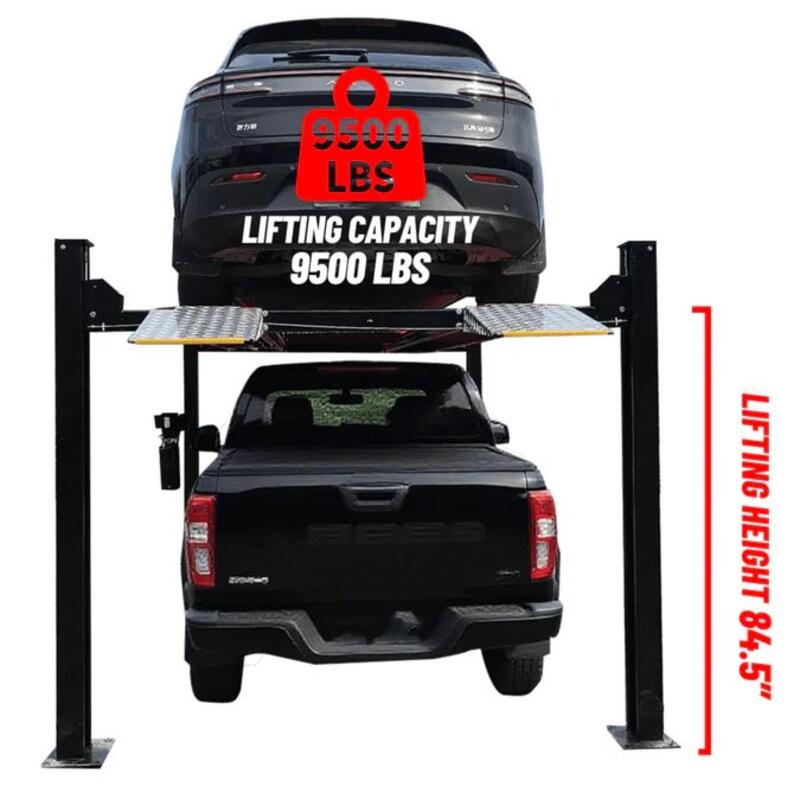 KATOOL KT-4H950 9,500lb 4 Post Lift - Heavy Duty W Casters