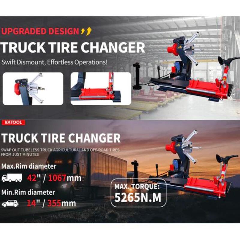 KATOOL Truck Tire changer KT-T260 Heavy Duty Tire Changer 42 in