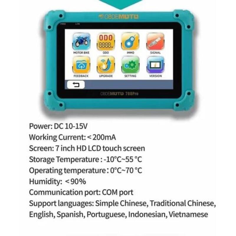 KATOOL OBDEMOTO 700PRO Motorcycle All System OBD2 Diagnostic Scanner