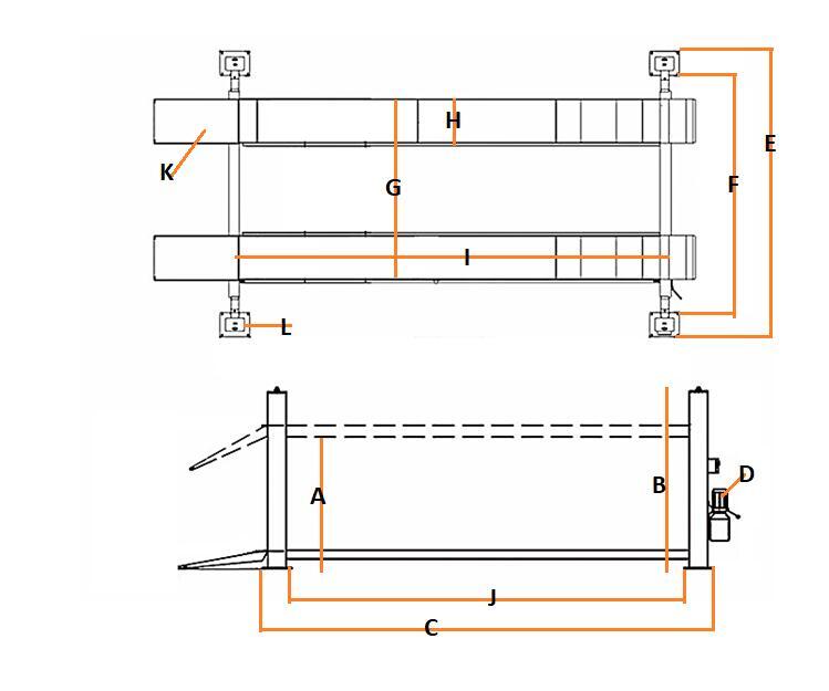 Daytona LFPP10 10,000lb 4-Post Parking Lift