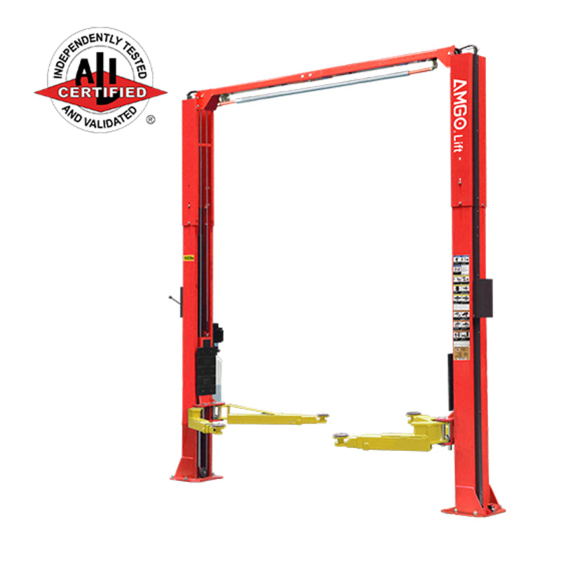 Amgo OH 10, 10,000lb 2 Post Car Lift - ALI Certified