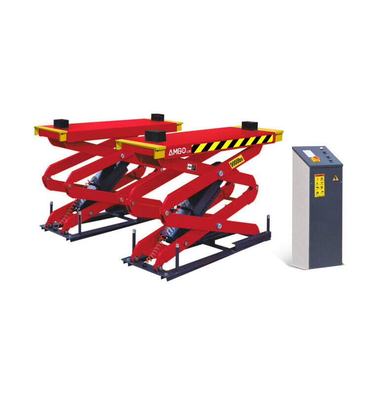 Amgo XL-9F, 9000lb In Ground Scissor Lift - Full Rise