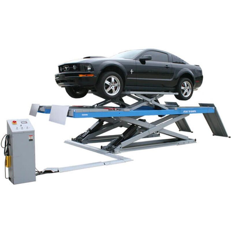 Atlas Automotive Equipment 12AWFSL Alignment Scissor Lift with Wheels Free Lifts System 12000 lb. Capacity