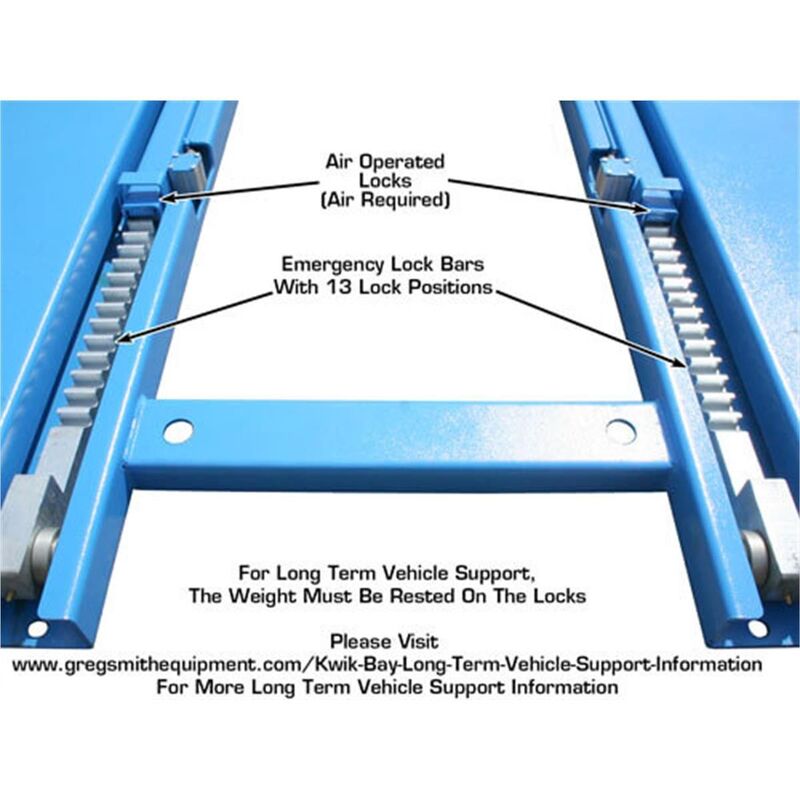 Atlas Automotive 7K-Kwik-Bay Portable Mid-Rise Scissor Lift 7000 lb. Capacity