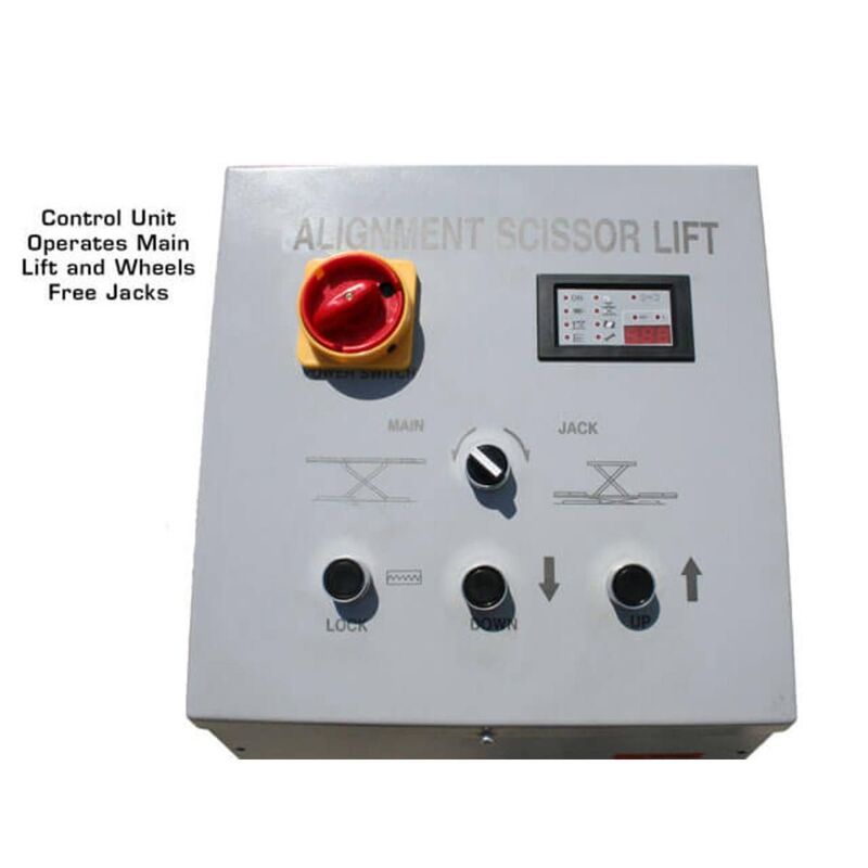 Atlas Automotive Equipment 12AWFSL Alignment Scissor Lift with Wheels Free Lifts System 12000 lb. Capacity