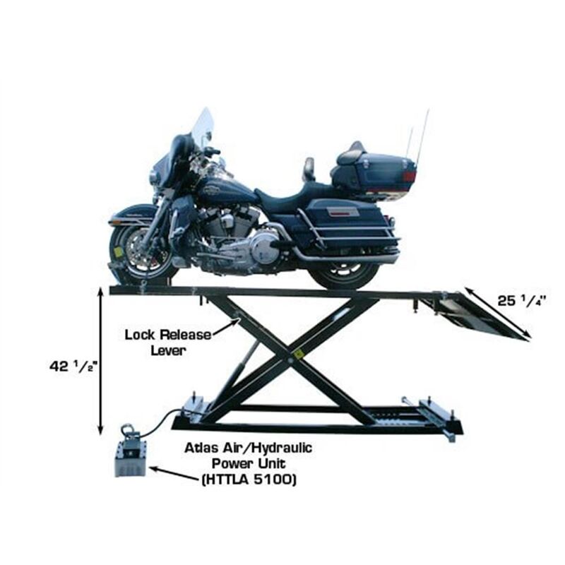 Atlas Automotive Equipment HI-RISE 1500 Motorcycle/ATV Lift 1,500 lb. Capacity