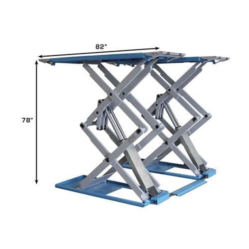 Atlas Automotive Equipment SLP9K Full-Rise Scissor Lift 9000 lb. Capacity