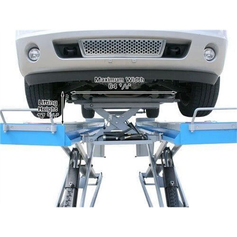 Atlas Equipment 12AWFSL Alignment Scissor Lift and RJ-6 Rolling Jacks Combo