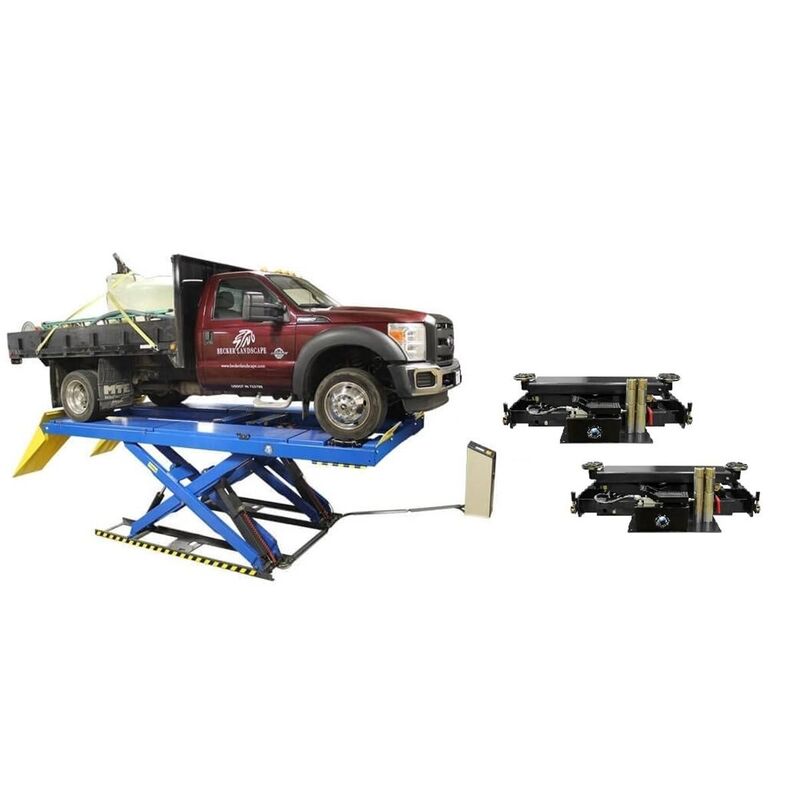 Atlas Equipment PX16A Scissor Alignment Lift and RJ8 Rolling Jacks Combo