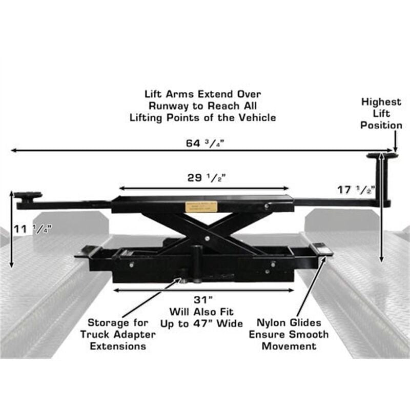 Atlas Equipment  RJ35  3500 lb. Sliding Bridge Jack