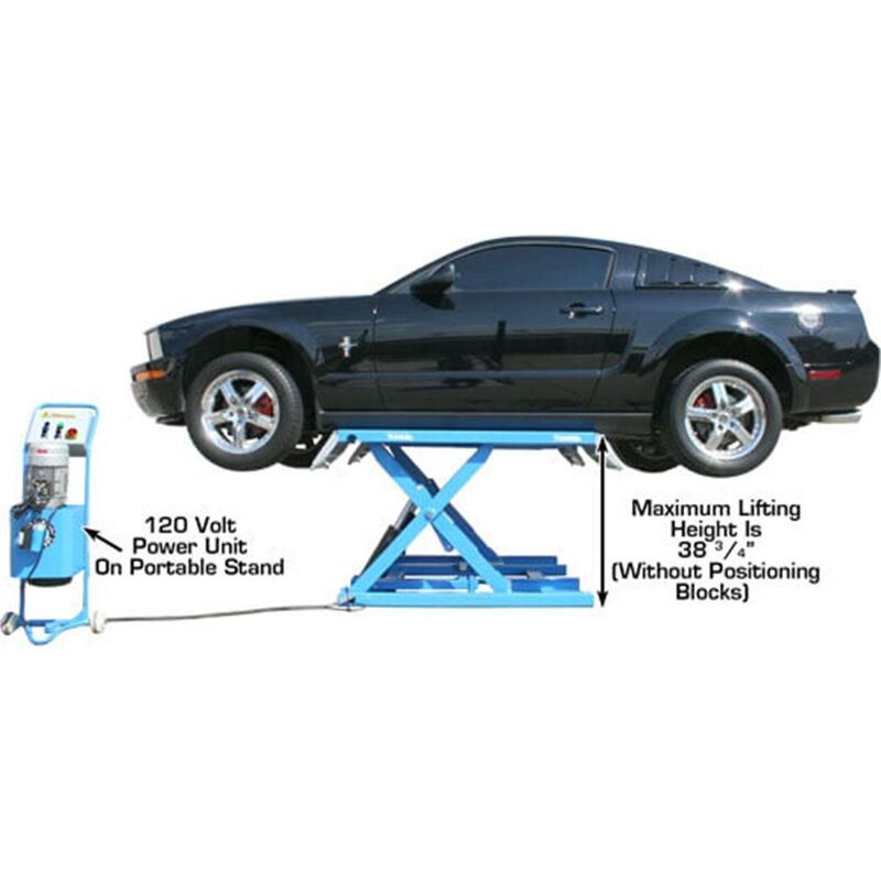 Atlas Automotive 7K-Kwik-Bay Portable Mid-Rise Scissor Lift 7000 lb. Capacity