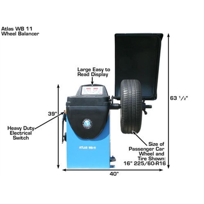Atlas Equipment WB11 Computerized Wheel Balancer
