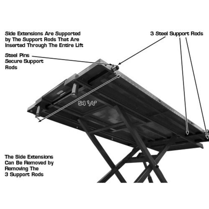 Atlas Automotive Equipment HI-RISE 1500 Motorcycle/ATV Lift 1,500 lb. Capacity