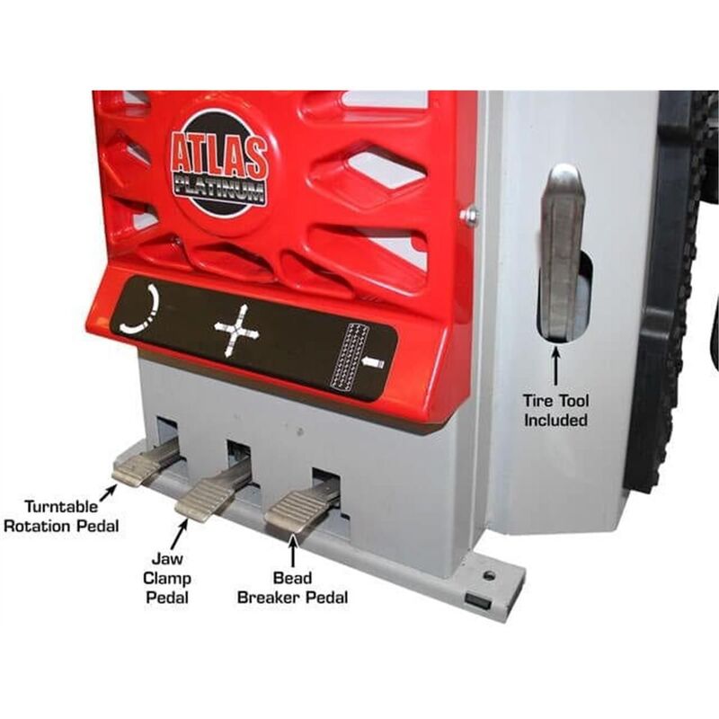 Atlas Equipment Platinum PTC300 Rim-Clamp Tire Changer with Assist Arm
