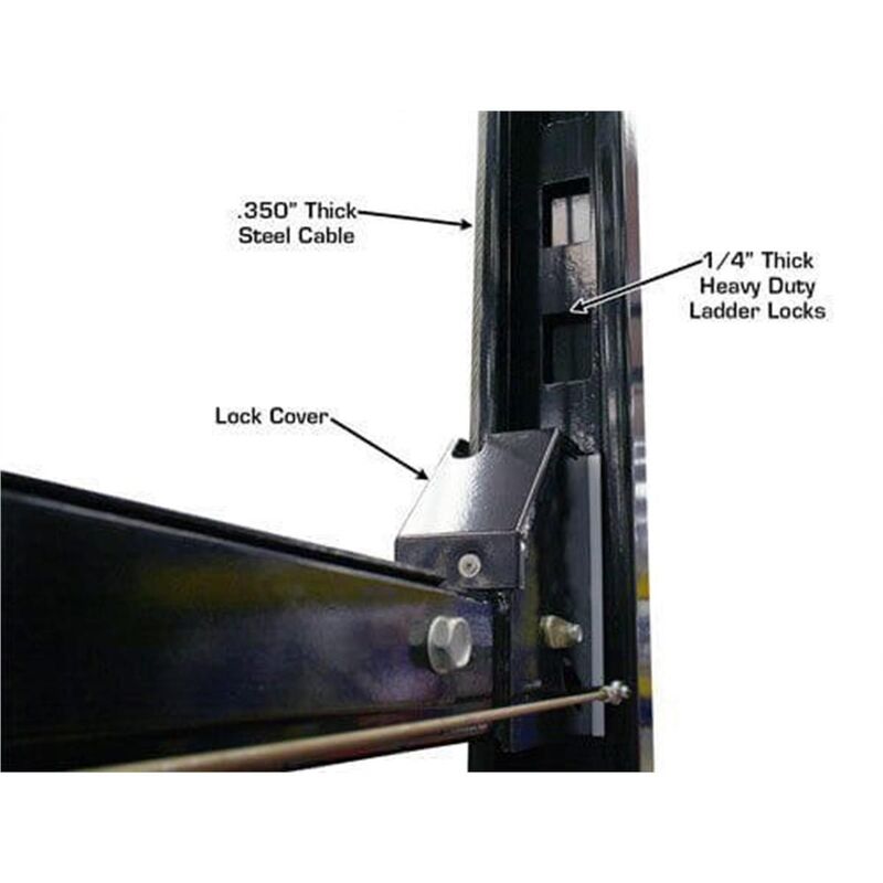 Atlas Automotive Equipment Atlas Equipment PRO8000EXT-L 4 Post Lift + RJ35 Sliding Jacks Combo