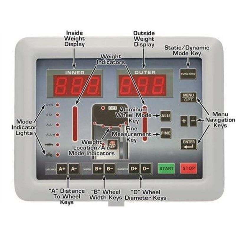 Atlas Automotive  TC229 Rim Clamp Tire Changer + WB41 Wheel Balancer Combo Package