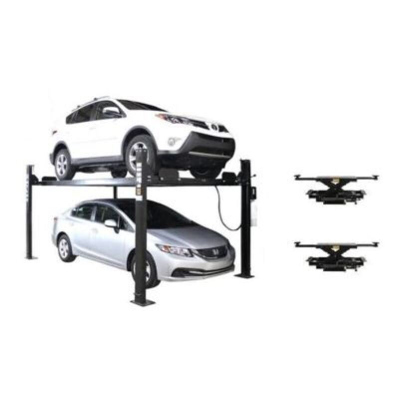 Atlas Equipment ALI Certified APEX 8 4 Post Lift + (2) RJ35 Sliding Jacks Combo