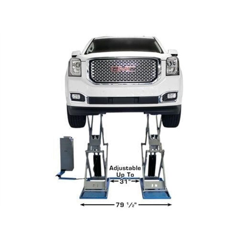 Atlas Automotive Equipment SLP9K Full-Rise Scissor Lift 9000 lb. Capacity