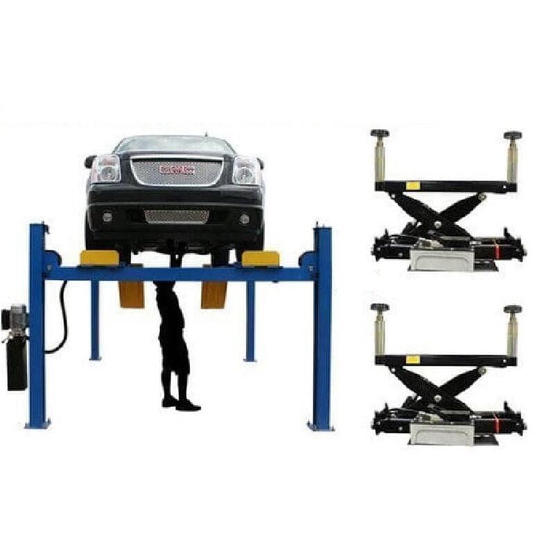Atlas Equipment 414A Alignment Lift + RJ8 Rolling Jacks Combo