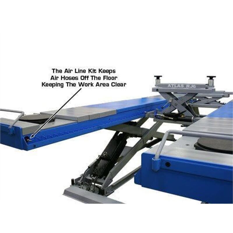 Atlas Equipment 12AWFSL Alignment Scissor Lift and RJ-6 Rolling Jacks Combo