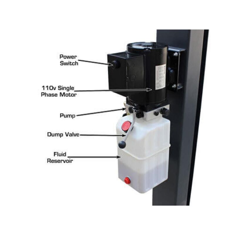 Atlas Automotive 408 SL 8,000lb 4 Post Vehicle Storage Lift - Super Deluxe