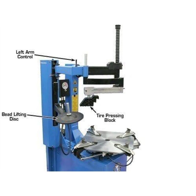 Atlas Automotive Equipment TC229LH Rim-Clamp Tire Changer with Assist Arm
