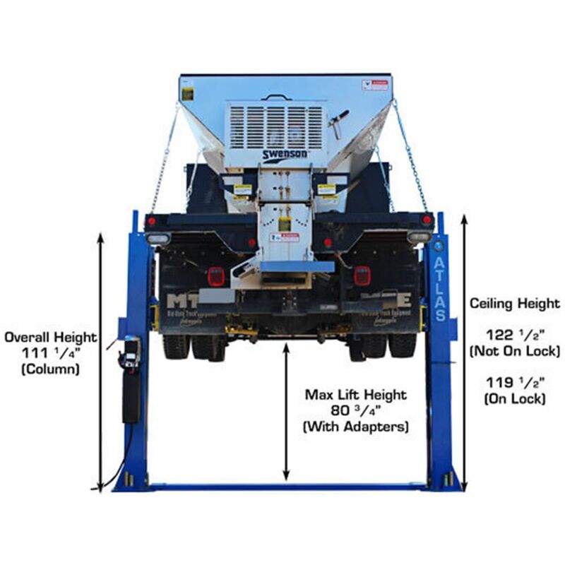 Atlas Automotive BP12000X Commercial Grade Baseplate 2-Post Lift 12,000 lb. Capacity