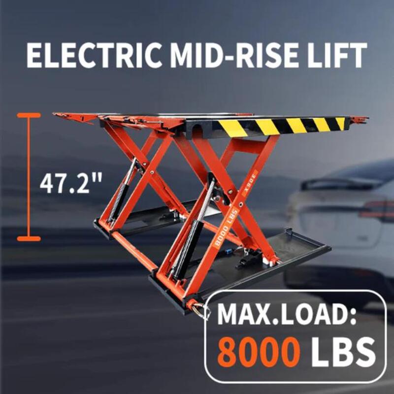 Katool KT-X90E 8,000 lb Mid Rise Scissor Lift - Electric Lock