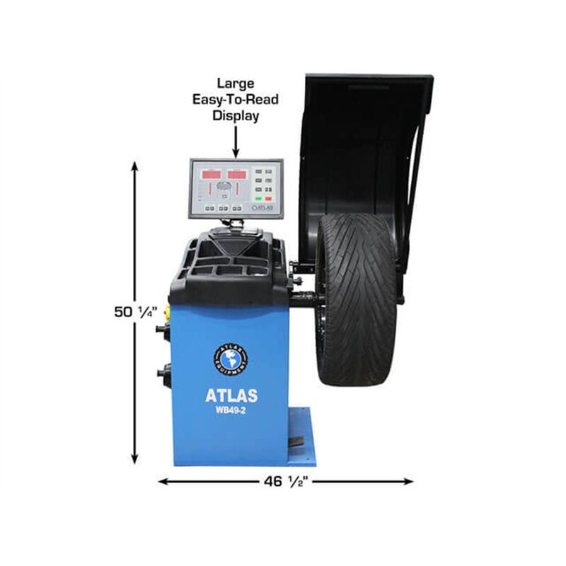 Atlas Automotive Equipment WB49-2 Premium 2D Computer Wheel Balancer