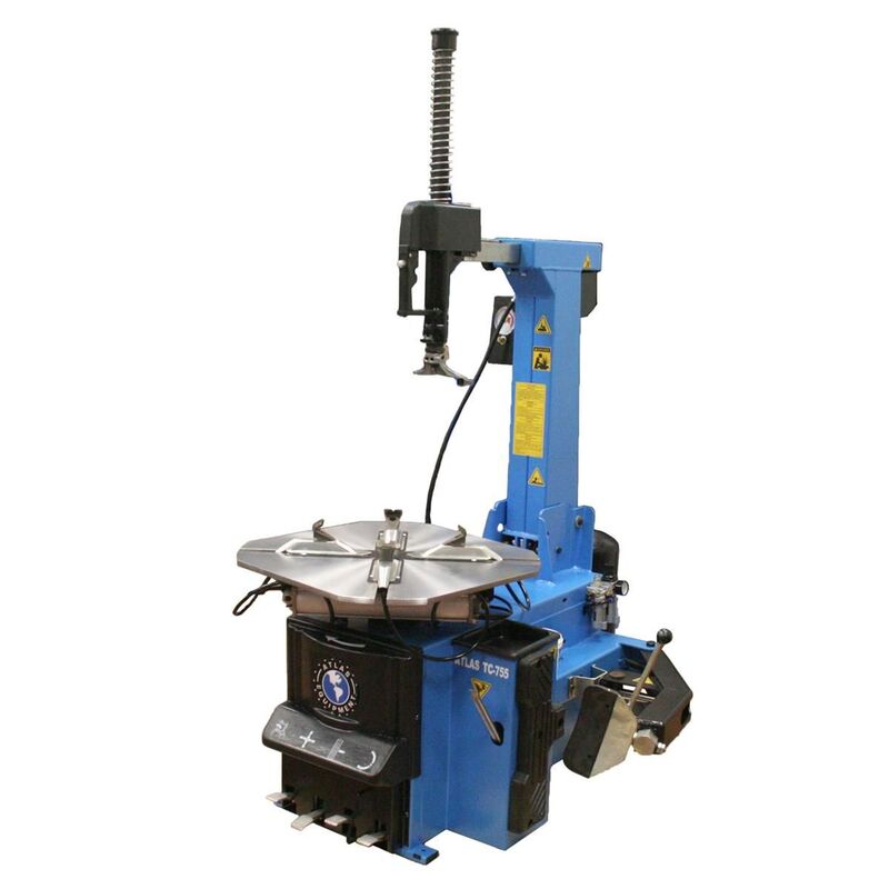Atlas Automotive Equipment TC755 Tilt-Back Rim-Clamp Tire Changer with Beadblaster